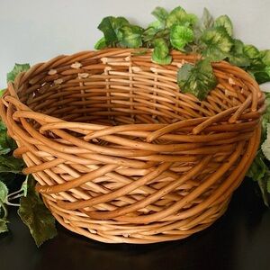 Hand Woven Vintage Wicker Basket